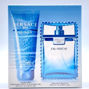 VERSACE EAU FRAICHE 2PC GIFT SET     3.4OZ SPRAY & 3.4 OZ SHOWER GEL